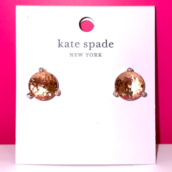 Take 40% Off Kate Spade ♠️ Peach “Rise & Shine” Earrings NWOTs - Picture 2 of 10